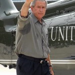 President Bush sweating